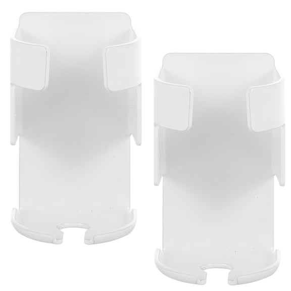 OUNONA Electric Toothbrush Holder Wall Mounted Metal White for Bathroom Storage