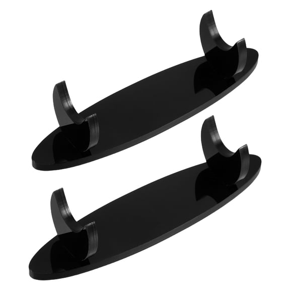 OUNONA 2Pcs Elegant Black Acrylic Flute Holder for Music Room and Office Desk Display