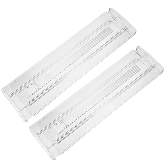OUNONA 2Pcs Expandable Transparent Drawer Separator Boards Plastic Organizer for Home Storage