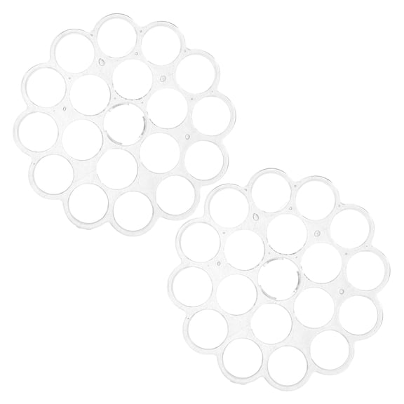 OUNONA 2-Pack Transparent Floral Cage for Vase, Easy-to-Install Flower Arrangement Fixator, and Practical Design
