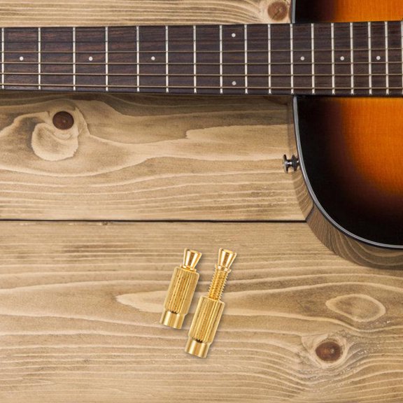 OUNONA 2Pcs Golden Guitar Tremolo System Parts with High Strength Inserts and Mounting Studs