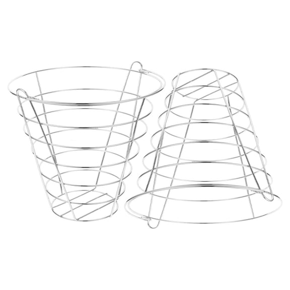 OUNONA 2Pcs Golf Ball Basket with Handle Stainless Steel Durable Bucket for Golf Ball Storage Outdoors