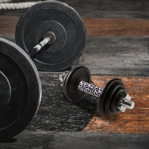 OUNONA 2Pcs Gym Equipment Grip Pads Anti Slip Barbell Mat Polyester Cover for Weight Training