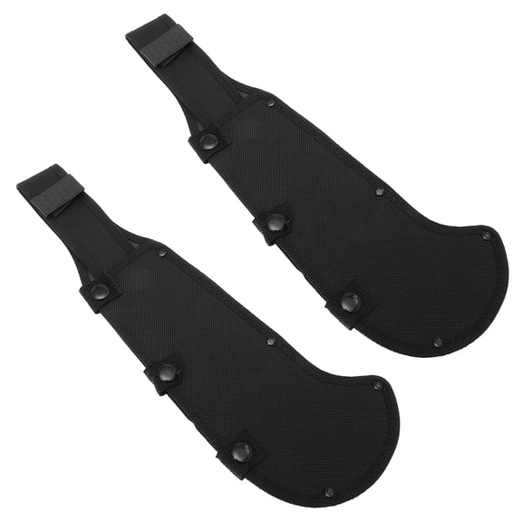 OUNONA 2Pcs Hatchet Protective Cover in Black Oxford Cloth Durable Cutter Sheath Storage Case