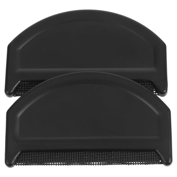OUNONA 2-Pack Black Wool Fabric Pilling Remover Combs for Sweaters, Clothes, Knitwear - Efficient Lint and Fuzz Removal Tool