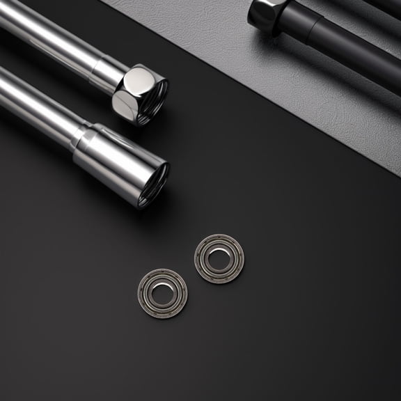 OUNONA 2Pcs High Load Capacity Silver Deep Groove Ball Bearings for Mechanical Watch Movement Accessories
