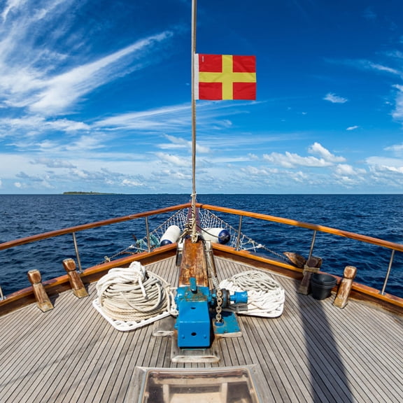 OUNONA Marine Code Flags Multi Polyester for Secure Navigation and Clear Signaling 2Pcs