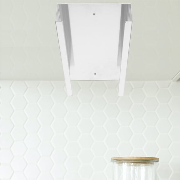 OUNONA 2Pcs Jar Rack White Metal Hanging Holder Easy Installation and Space Saving Design