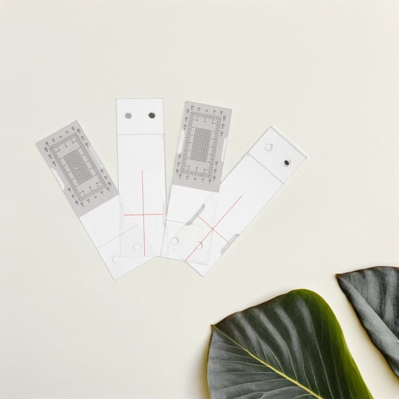 OUNONA 2-Pack Lightweight Acrylic Crack Gauge for Accurate Real-Time Monitoring of Wall and Concrete Structure Damage