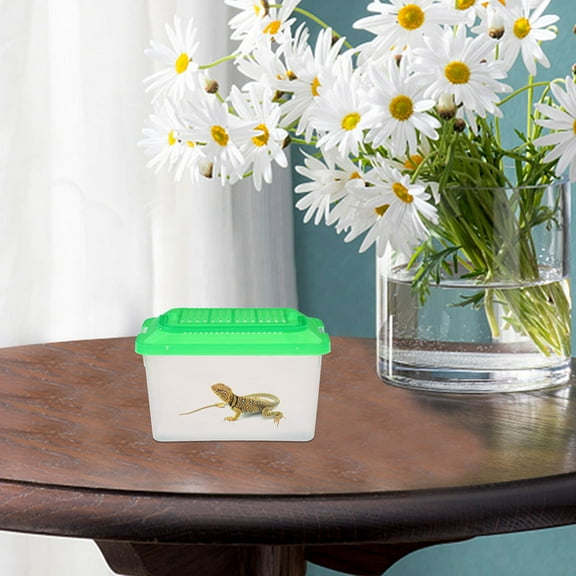 OUNONA 2Pcs Lightweight Plastic Handheld Pet Box for Breeding Fish Turtle and Small Reptiles