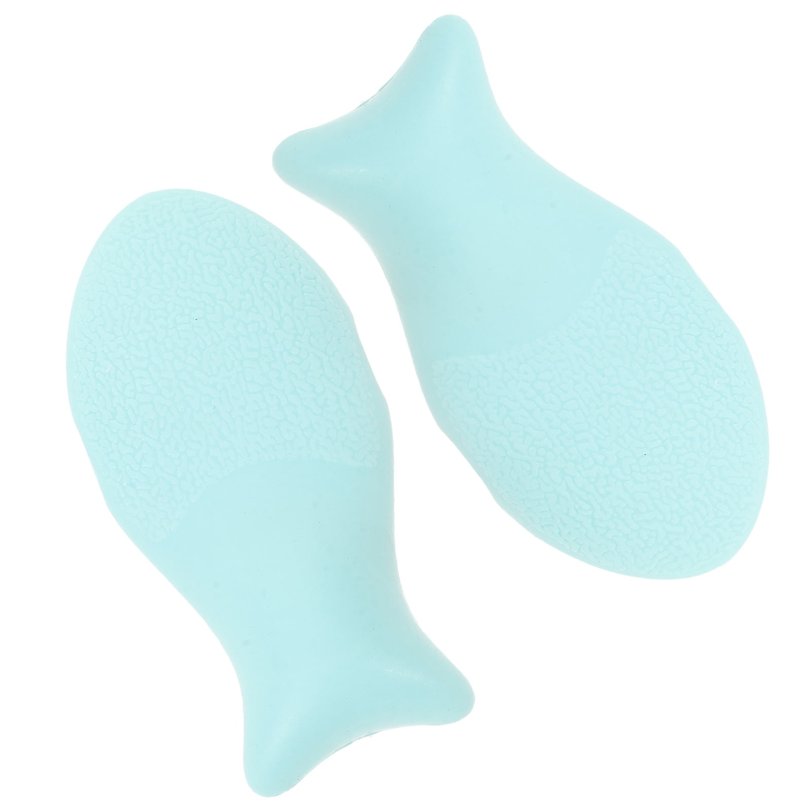 OUNONA 2Pcs Makeup Powder Puff Silicone Powder Puff Skin-friendly Makeup Puff Small Fish Shape Powder Puff