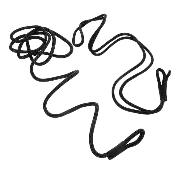 OUNONA 2Pcs Marine Dock Line Rope for Yacht Use with Resistant PP Polyester Material Black