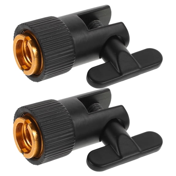 OUNONA 2Pcs Microphone Shock Mount Adapter Black Anti Vibration Support for Studio Recording and Streaming