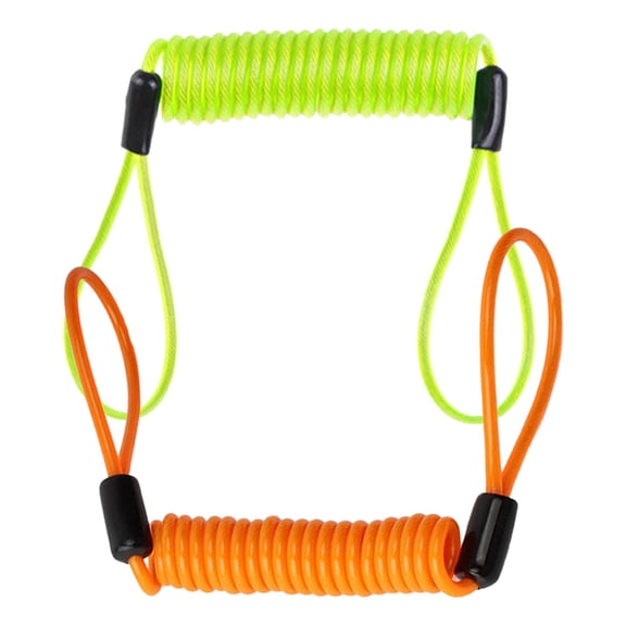 OUNONA 2Pcs Motorcycle Security Disc Brake Lock Cable Heavy Duty Steel Wire Bike Wheel Lock Assorted Colors