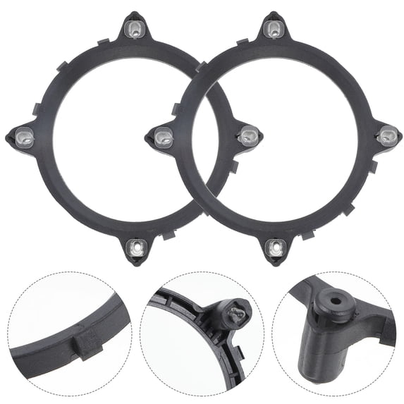 OUNONA 2-Pack Black ABS CPU Fan Base Heatsink Accessories Compatible with Tower and Air Cooler Systems