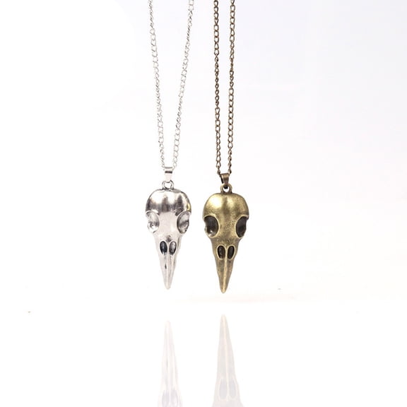 OUNONA 2-Pack Pendant Necklaces Set in Mixed Colors, Punk Rock Style Jewelry for Unique Special Events and Everyday Wear