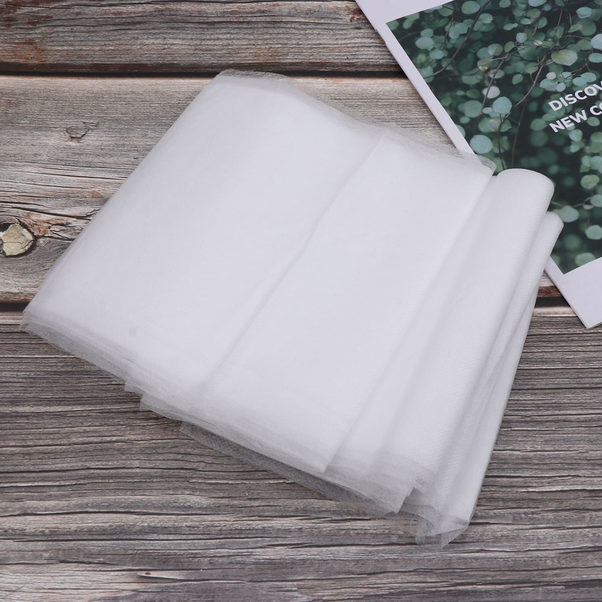 OUNONA  White Non-Woven Disposable Bed Sheet for Travel Use 2Pcs