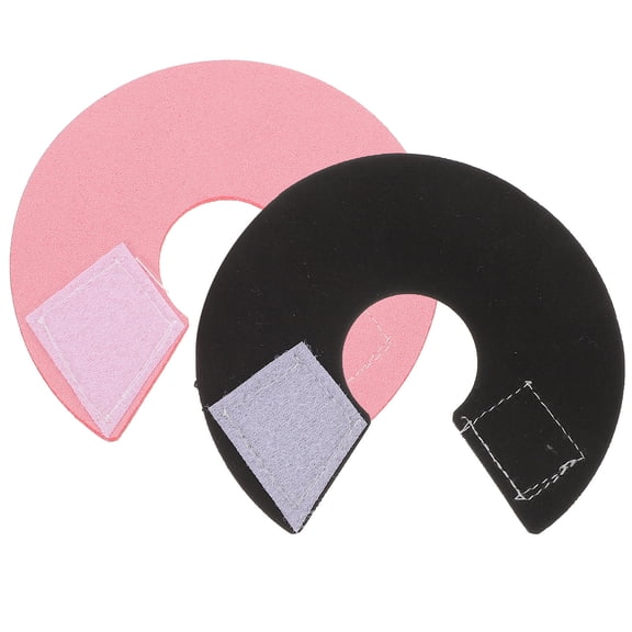 OUNONA 2Pcs Parrot Neck Ring Black Protective Collar Bird Anti-Pecking Neck Protector