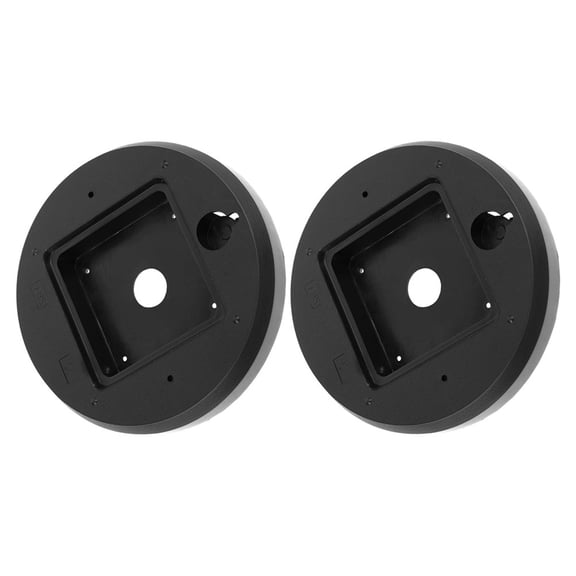 OUNONA 2Pcs Plastic Clock Back Cover Black Wall Clock Replacement Part Easy to Mount and Remove