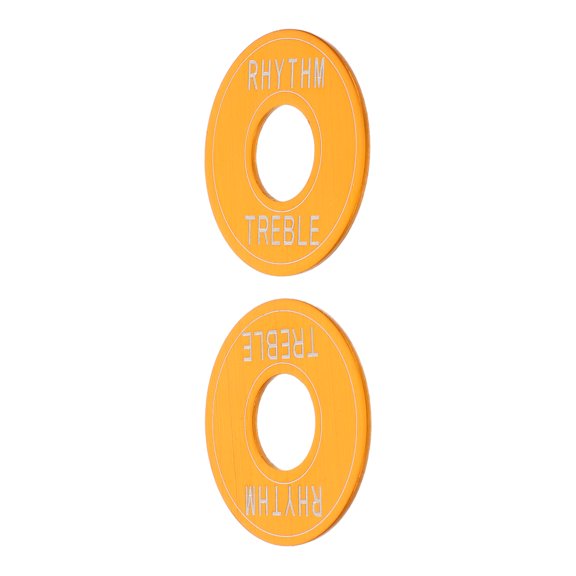OUNONA 2Pcs Plated Gold Guitar Switch Gaskets for Electric Guitar Rhythm Treble Stable Performance
