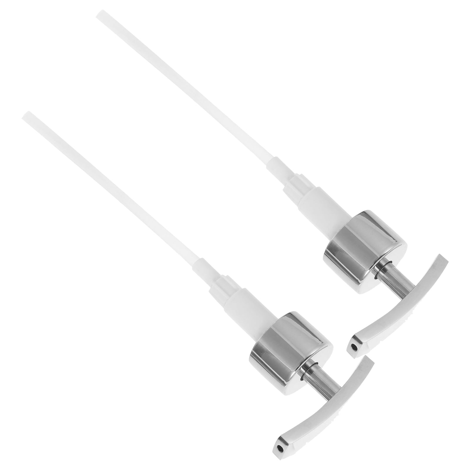 OUNONA 2-Pack Metal Pump Nozzle Replacement for Lotion and Dish Soap Bottles, and Easy to Install