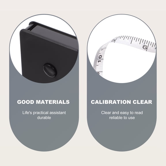 OUNONA 2Pcs Portable Plastic Measuring Tapes Small and Stylish Tape Line for Clothes Measurement