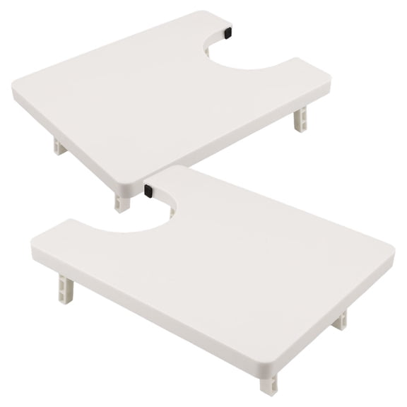 OUNONA 2Pcs Tailor Extension Boards White Sewing Machine Accessories with Stable Support for Home Use