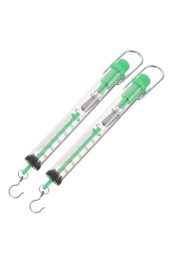 2-Pack Portable Handheld Spring Scales with Plastic Body for Accurate and Easy Weight Measurement