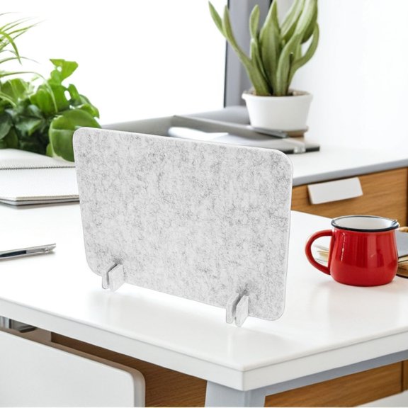OUNONA 2Pcs Privacy Panel For Office Desk Grey Felt Privacy Protection For Student Desks