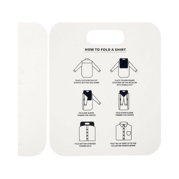 OUNONA 2Pcs Professional Shirt Cardboard Clothes Folder PP Simple Laundry Folding Board