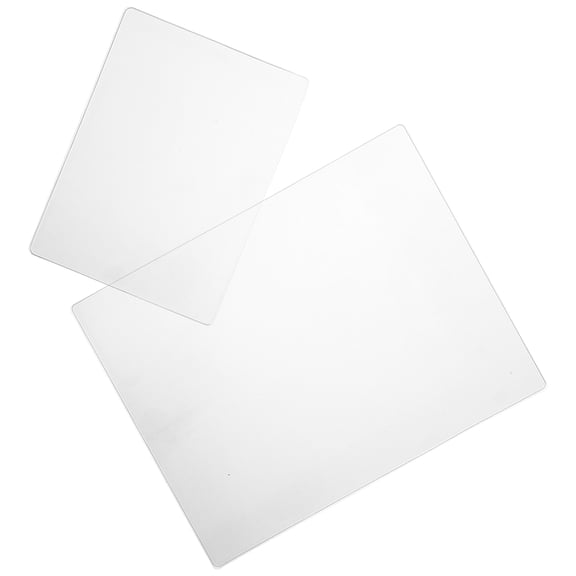 OUNONA 2-Pack White Flexible Gel Printing Plates for Printmaking, Stamping, and Various Art Projects Reusable