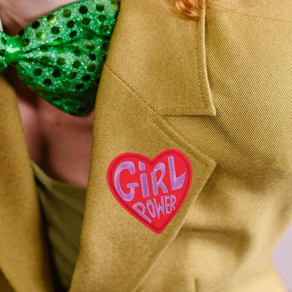 OUNONA 2Pcs Red Heart Applique Patch for Repairing Clothes Shoes Hats with Iron on Design