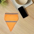 thumbnail image 1 of OUNONA 2Pcs Reflective Triangle Dog Bandana Orange Adjustable Lightweight for Outdoor Walks, 1 of 8