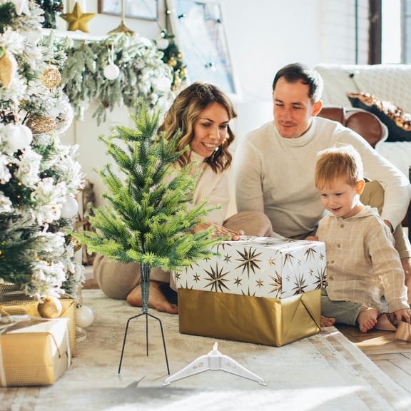 OUNONA 2Pcs Heavy Duty Artificial Tree Stand Detachable Base for Home Use