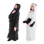 OUNONA Arab Couple Figurines Resin Miniatures Assorted Colors Unique Arabian Design