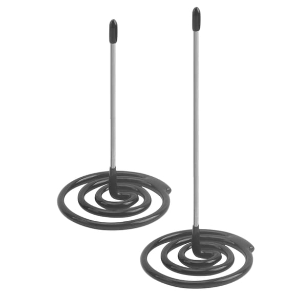 OUNONA 2Pcs Restaurant Ticket Stabber Stainless Steel Order Holder for Kitchen and Bar Black
