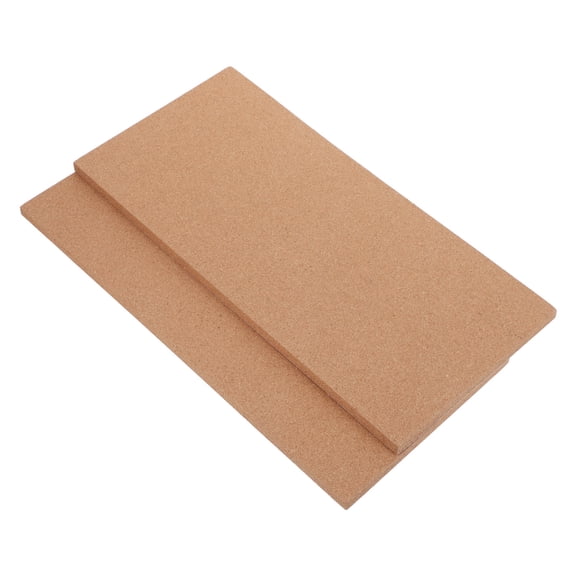 OUNONA 2Pcs Reusable Chocolate Cork Wall Tiles Self Adhesive Photo Display Boards for Home