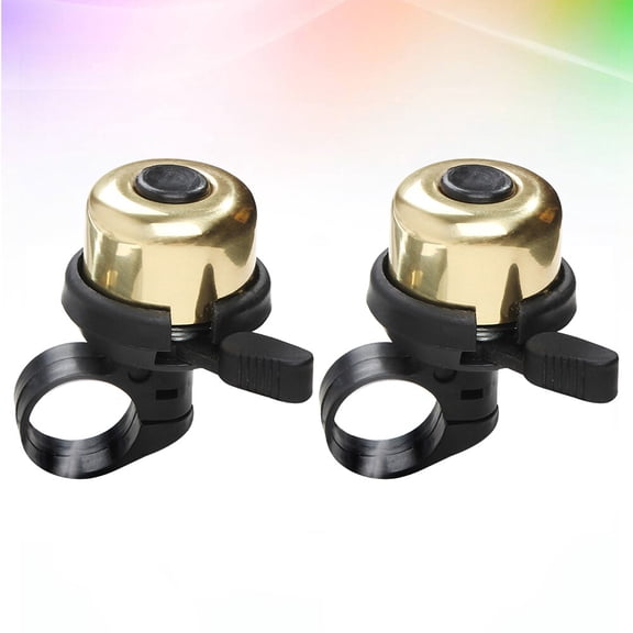 OUNONA 2Pcs Rider Riding Bell Copper for Cycling Adults Safety Alert Design