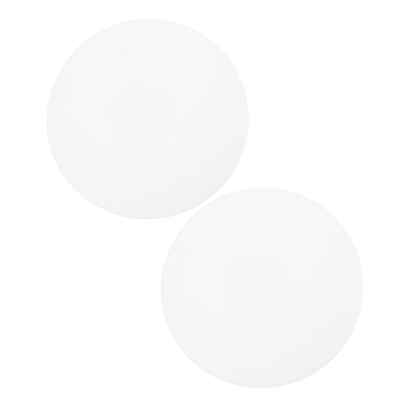 OUNONA 2Pcs Round Acrylic Light Diffuser Covers White Frosted Anti Glare for Pendant Lamp Fixtures