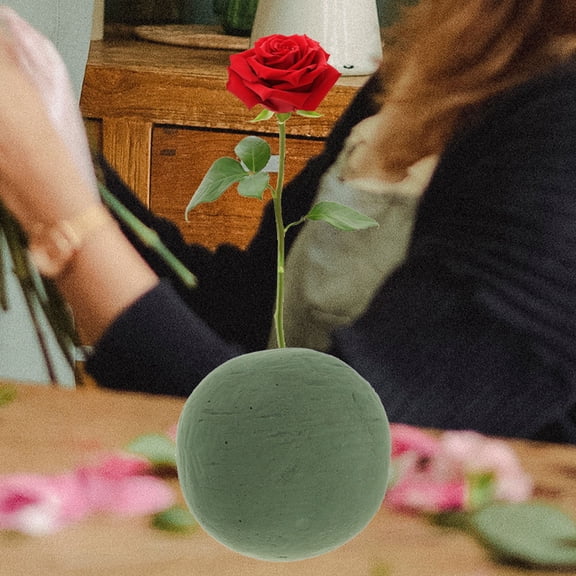 OUNONA Phenolic Resin Wedding Craft Foam Sphere for Floral Displays, 2Pcs