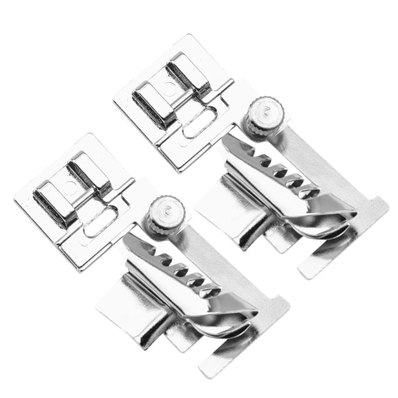OUNONA 2Pcs Sewing Machine Presser Foot Rolled Accessories Presser Foot Set Crimping Foot Set for Low Sewing Machine Baby Lock