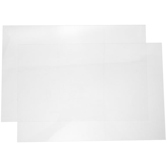 OUNONA 2-Pack Clear Acrylic Sheets Shatter Resistant for Art Projects and Picture Frame Replacement Panels