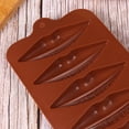 thumbnail image 1 of OUNONA 2Pcs Silicone Baking Tools for Chocolate Cake Fondant Nonstick Easy Demould Brown, 1 of 8