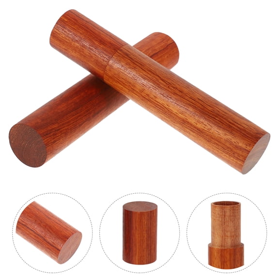 OUNONA 2Pcs Natural Brown Incense Tube Synthetic Holder for Home Decor