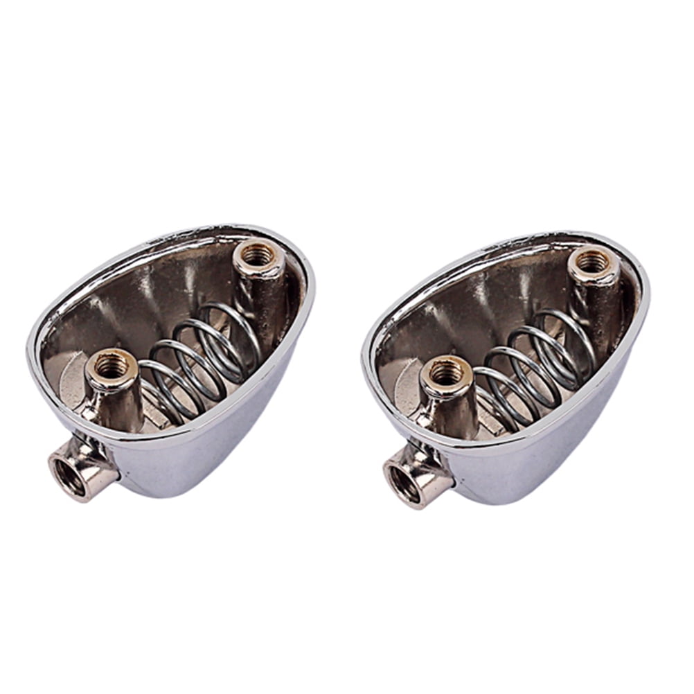 OUNONA 2Pcs Single-end Snare Drum Lug Ear Claw Hooks Connector Drum Set Parts Drum Set Accessories Silver