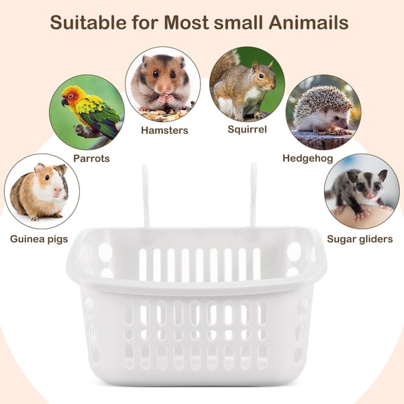 OUNONA 2Pcs Small Pet Hanging Nests White Breathable Mesh Rat Cage Accessories for Comfortable Sleep