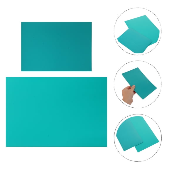 OUNONA 2Pcs Green Rubber Carving Block for Stamp Making Printmaking Craftboard with Flexible Design