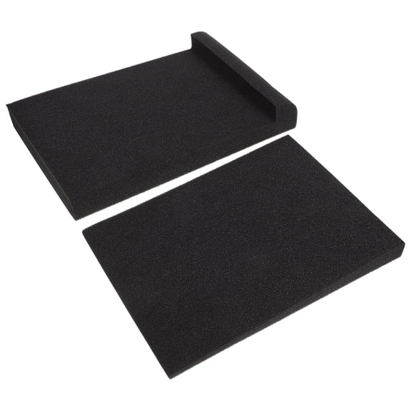 OUNONA 2Pcs Speaker Acoustic Isolation Pads Sponge Sound Isolation Voice Box Cushions