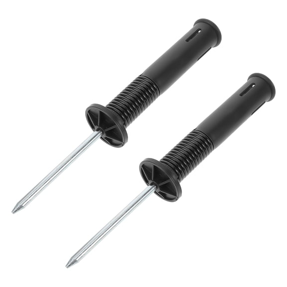 OUNONA 2-Pack Spring Loaded Corner Flag Bases with Spike for Soccer Field Training and Sports Equipment