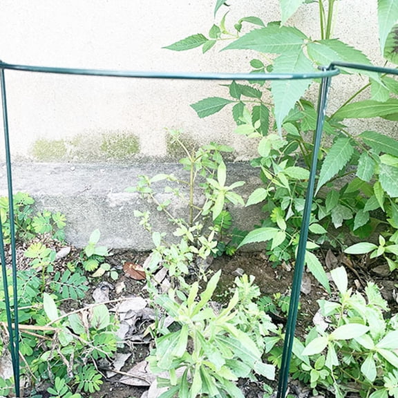 OUNONA 2Pcs Square Plant Support Frame Flower Trellis Climbing Green Iron for Garden